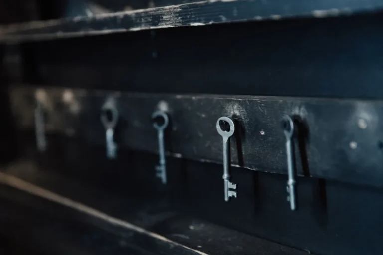 A dark castle door