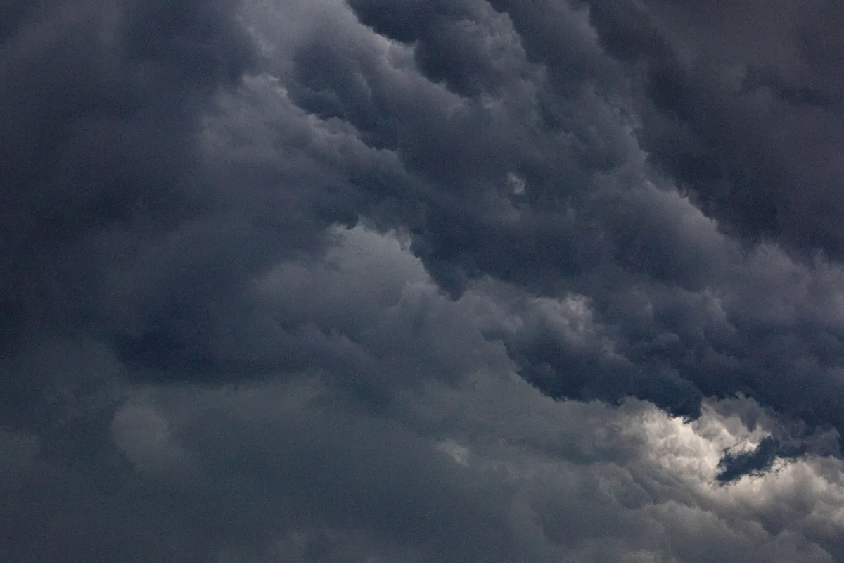 A dark, moody sky