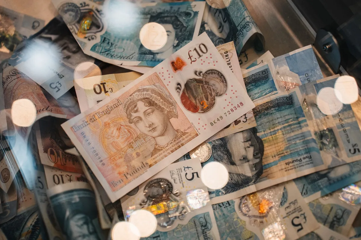 Old paper bank notes