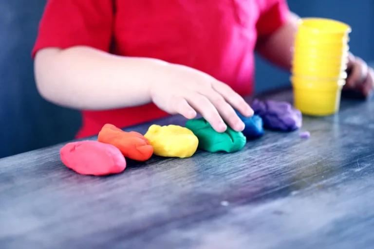 Colourful modelling clay