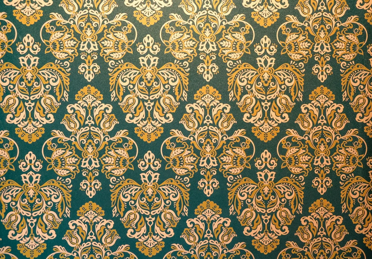 Vintage patterned wallpaper