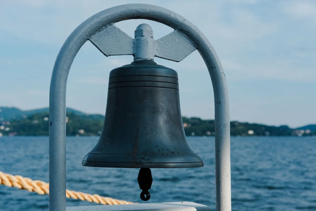 An old bell and rope
