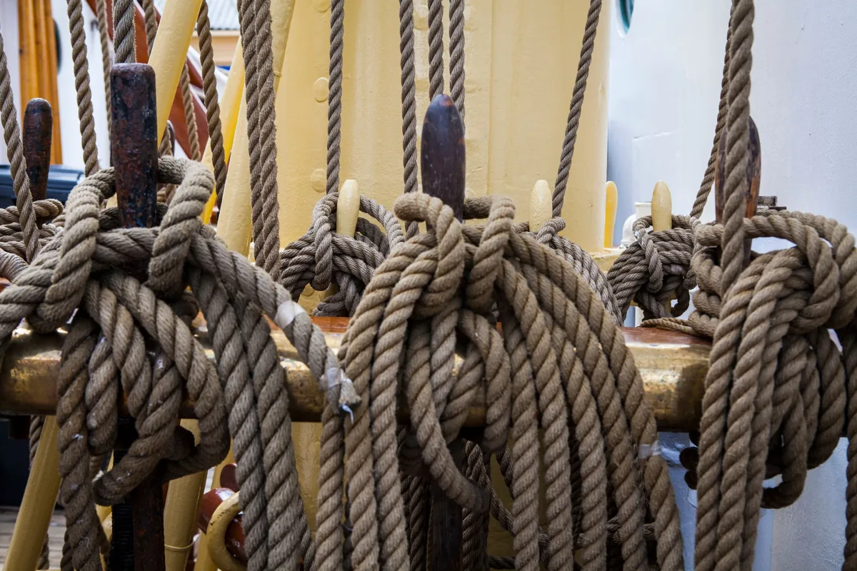 A knotted rope