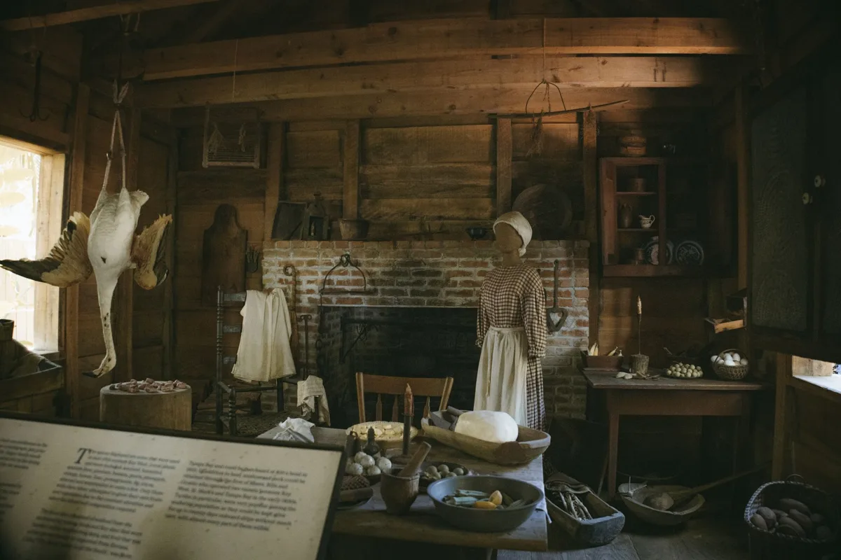 A rustic farmhouse kitchen